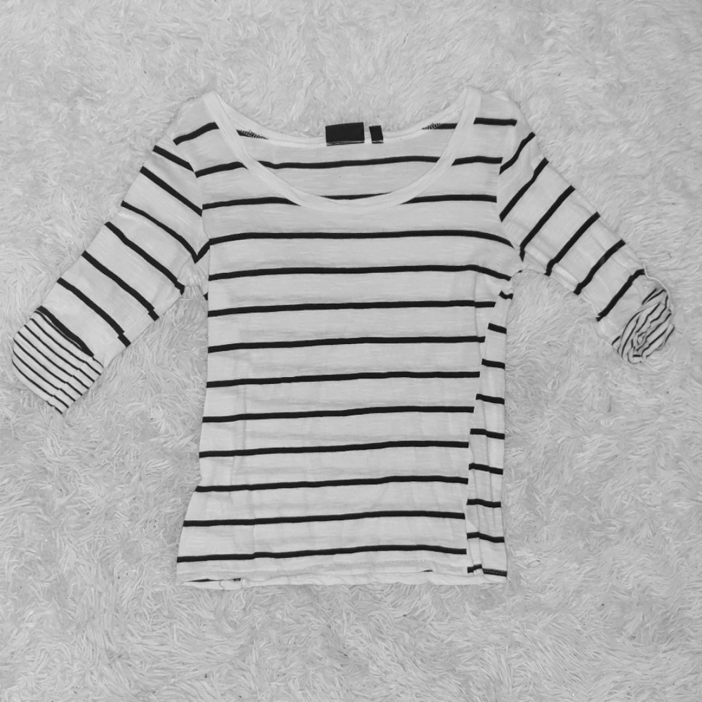 Ultra Flirt Black and White Top